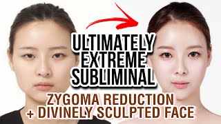 MOST ICONIC SUBLIMINAL❗ Angelic Face Zygoma Reduction Narrow Cheekbones upgraded formula [upl. by Moreville]