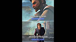 ObiWan Kenobi vs Anakin SkywalkerBoth TCW  starwars 1v1 [upl. by Anah]