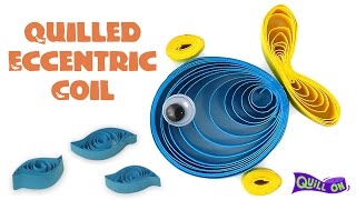 Quilling Techniues  Quilled Eccentric Coil [upl. by Ytomit]