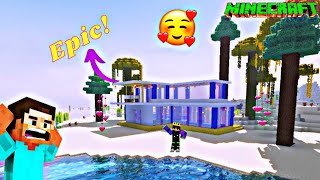 Minecraft Modern BEACH House TUTORIAL🏠 [upl. by Jacquenette277]