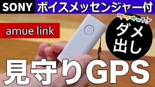 【最新型 見守りGPS】購入前に必ずチェック！ソニー amue link（アミュリンク）の重大な問題点について（熱中症・夏の車内閉じ込め対策に！温度検知とボイスメッセージ機能付き） [upl. by Germana]