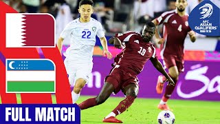 Qatar vs Uzbekistan  Full Match  AFC Asian Qualifiers™ Road to 26 [upl. by Rainwater]