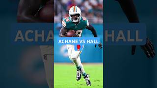 BREECE HALL VS DEVON ACHANE WHO DO YOU WANT IN FANTASY FOOTBALL nfl fantasyfootball [upl. by Sualkcin]