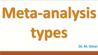 Meta analysis types [upl. by Ardnuassak]