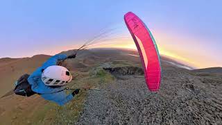 Sunrise Flight Low over the Coniston Mines [upl. by Acnalb609]