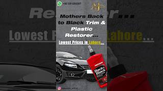 MOTHERS BACK TO BLACK TRIM amp PLASTIC RESTORER  ajmotors youtube youtubeshorts carpolish [upl. by Obola]