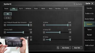 YTH5 EFSANE 4 PARMAK HASSASİYET AYARLARI  PUBG MOBILE 2024 [upl. by Schlosser]