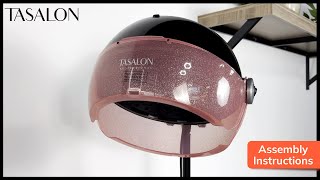 TASALON Hooded Hair Dryer Pink Product Assembly Instructions Video [upl. by Othello332]