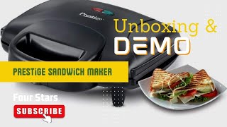 Prestige Sandwich Maker Review Demo  How to use electric sandwich toaster PRESTIGE Model PGMFD [upl. by Adoree]