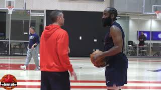 James Harden 3 Point Shooting Workout At Clippers Practice At Intuit Dome HoopJab NBA [upl. by Aarika]