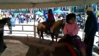 Aashnas Pony ride at Del Mar Fair  San Diego CA [upl. by Notnarb]