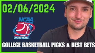 College Basketball Picks and Best Bets for February 6th 2024 [upl. by Lynch]