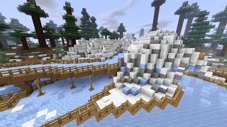 Snow Hill Ice Track  A Minecraft Ice Boat Racing Map [upl. by Eivod391]