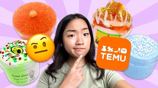 Reviewing Slimes I Found On TEMU 😅 Pt 2 [upl. by Lalitta]