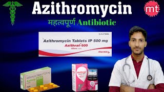 AzithromycinAzithral 500mgAzithromycin 500mg tabletusesDoseSide effectsAzee tabletAzicip 500 [upl. by Paige]