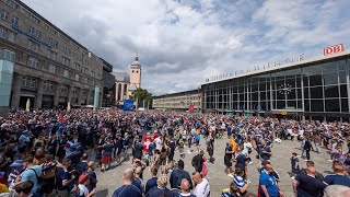 UNBELIEVABLE SCENES as the TARTAN ARMY Enjoy Matchday in COLOGNE [upl. by Ahsillek985]