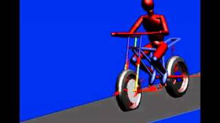 SIMPACK Multibody Simulation MBS  Automotive  Motorcycle Weaving and Crashing [upl. by Eelreveb]