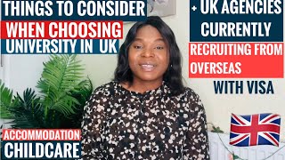 THINGS TO CONSIDER WHEN CHOOSING UNI IN UK AS INTERNATIONAL STUDENTUK AGENCY WITH VISA SPONSORSHIP [upl. by Enidlareg]