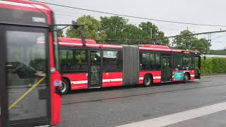 Sweden Stockholm bus 583 ride from Märsta station to Arlanda Airport [upl. by Ltney]