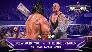 WWE2K24  Can Drew Mcintyre Beat The Streak of The Undertaker at WrestleMania 30 [upl. by Ealasaid984]