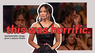 the worst ending in bachelorette history bachelorette recap jenn’s season finale 2024 [upl. by Crescint770]