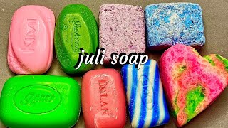 CUTTING DRY BEAUTIFUL SOAPDRY RECYCLED SOAP  ASMR DRY SOAP CUTTING [upl. by Enneire436]