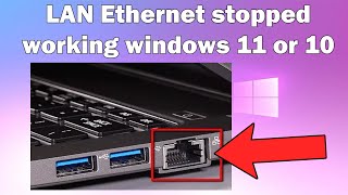 How to Fix LAN Ethernet Not Working on Windows 1011 [upl. by Odelet110]