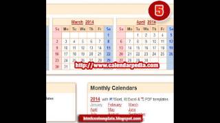 10 websites to Download free Calendar Template [upl. by Ronyam51]