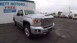 2018 Silver GMC Sierra 2500HD Denali Walkaround Garrett Motors [upl. by Clayberg46]