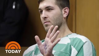 Frank Cali Murder Suspect In Court With President Trump Slogans Written On Hand  TODAY [upl. by Aisanahta]