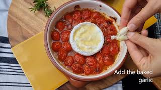 Baked Camembert cheese with garlic and 🍅 [upl. by Oigroeg100]