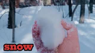 ASMR SNOW🌨️crunch❄️ creaking snow for your pleasure and satisfaction🩵no talking [upl. by Htial296]