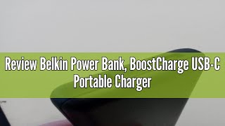 Review Belkin Power Bank BoostCharge USBC Portable Charger 20k w 1 USBC Port and 2 USBA Ports w [upl. by Elleynod]