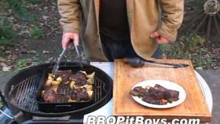 How to grill Beef Short Ribs  Recipe [upl. by Aicilf]