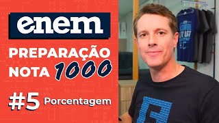 ENEM preparação nota 1000 ✅ Porcentagem aumento e descontos [upl. by Jaine]