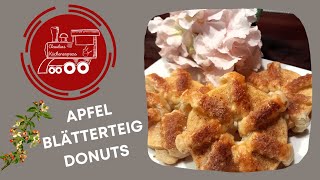 🍎🍎 APFEL  BLÄTTERTEIG  DONUTS 🍎🍎 [upl. by Laurella494]