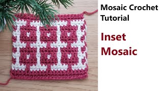 Mosaic Basics  Inset Mosaic Crochet [upl. by Rhiana908]