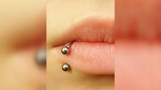 Como colocar o piercing Labret Lateral usando a joia twister [upl. by Nickerson]