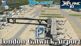 Pilot Plus London Gatwick Airport EGKK for Xplane 11 amp 10 [upl. by Gurl838]