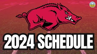 2024 Arkansas Football Schedule Preview GAMEBYGAME ANALYSIS [upl. by Toft]