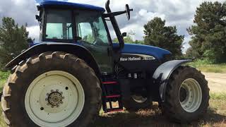 New Holland TM 190 tractor Sound  Technical data [upl. by Llibyc634]