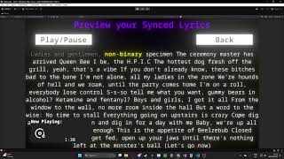 Karaoke Editor Testing 2 UserSyncing  App Development [upl. by Latsyk]