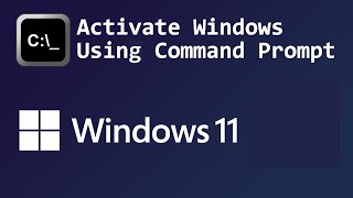 2024 How to Activate Windows 10 or 11 from Command Prompt [upl. by Yesnnyl]