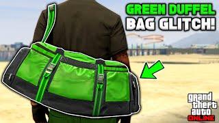 How To Get The Green Duffel Bag Glitch In Gta 5 Online No BEFF or Transfer [upl. by Craig]