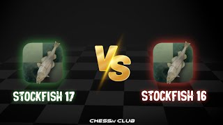 stockfish 17 ELO 4100 vs stockfish 16 ELO 4054  chessbd club chess stockfish [upl. by Nichola]