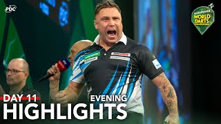 BIG UPSET Day 11 Evening Highlights  202324 Paddy Power World Darts Championship [upl. by Panter310]