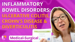 Ulcerative Colitis Crohns Disease amp Diverticulitis  MedicalSurgical GI  LevelUpRN [upl. by Rockey]