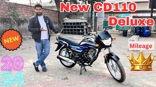 Honda New CD110 Deluxe 2024 Model Price Mileage Features Spec Detail Review  Honda CD110 Deluxe [upl. by Piper]