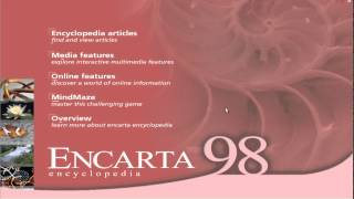 OLD PC Microsoft Enciclopedia Encarta 1998  Intro [upl. by Ddat]