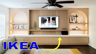 Gave up my Woodworker Card  17ft Long White Oak Media Center  Home Renovation Build [upl. by Sander]